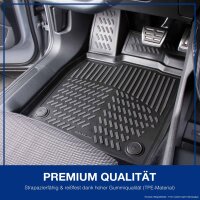 3D Gummimatten & Kofferraumwanne Set für SKODA OCTAVIA 4 (IV) 2020-2024 Limousine  | Passt nicht in Mild-Hybrid!!!