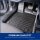 ELMASLINE Gummimatten & Kofferraumwanne Set für SKODA Kodiaq ab 2016 7-Sitzer (3. Reihe geklappt)
