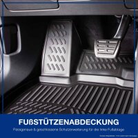 Design 3D Gummimatten Set für VW GOLF 8 (VIII) 2019-2024 | Zubehör Fußmatten | Passt nicht in Mild-Hybrid!