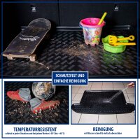 ELMASLINE 3D Gummimatten & Kofferraumwanne Set für RENAULT Captur 2013-2019 (oberer Ladeboden) | Fußmatten