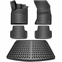ELMASLINE 3D Gummimatten & Kofferraumwanne Set für MERCEDES GLA H247  H247 2020-2024 | Zubehör Fußmatten & Kofferraummatte